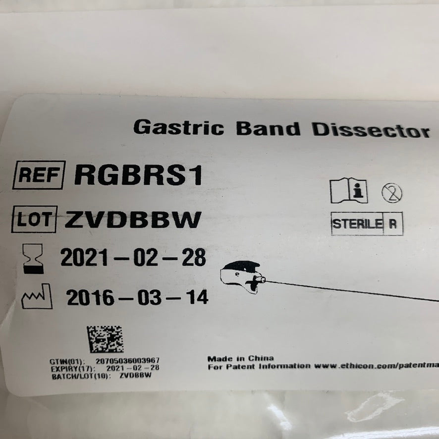 ETHICON ENDO-SURGERY RGBRS1 Gastric Band Dissector EXP 2021 02