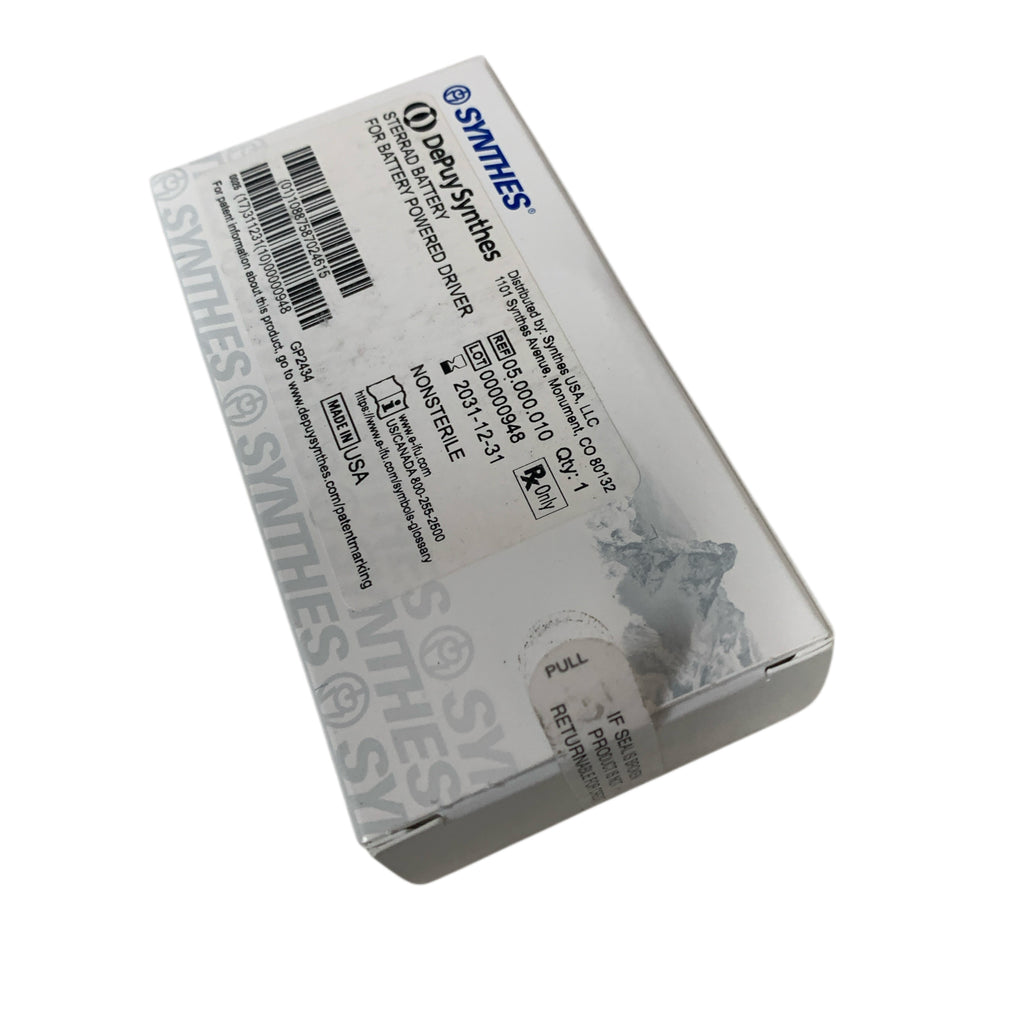 DEPUY SYNTHES 05.000.010 STERRAD BATTERY FOR BATTERY POWERED DRIVER Exp 2031 12