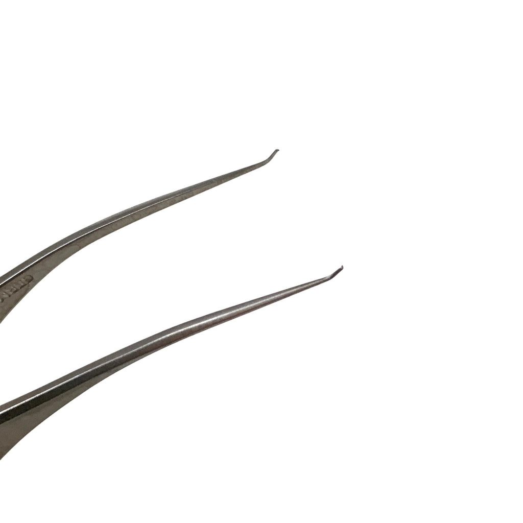 AMBLER REF 2240E Troutman-Barraquer colibri corneal forceps 2 7/8'',0.12mm 1x2 teeth set at 45º, flat handle