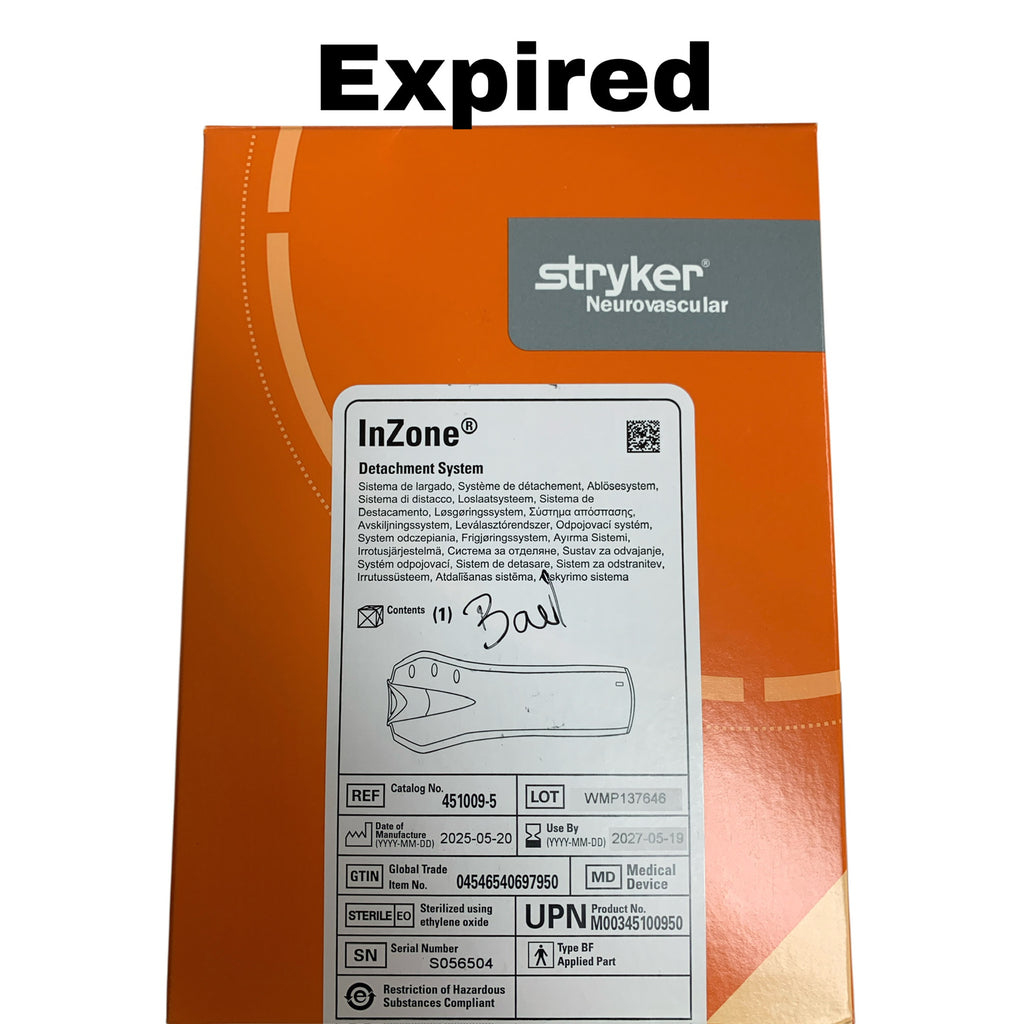 STRYKER 451009-5 Neurovascular InZone Detachment System EXP 2027 05