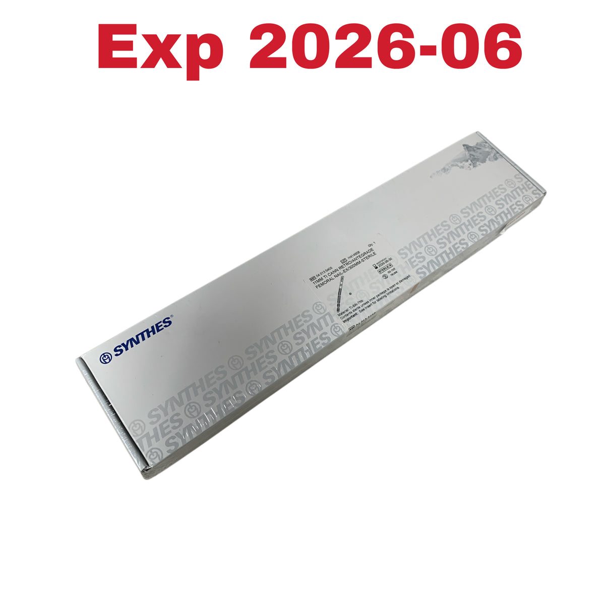 SYNTHES 04.013.540S 11MM Ti Cann Retro Antegrade Femoral Nail EX 300MM Sterile Exp 2026 06