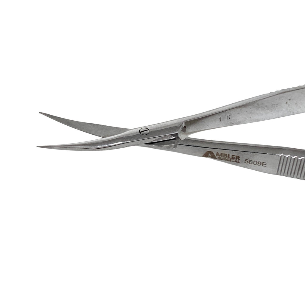 AMBLER REF 5609E Westcott stitch scissors 4 3/4'',slightly curved 21.0mm blades, sharp tips, flat handle