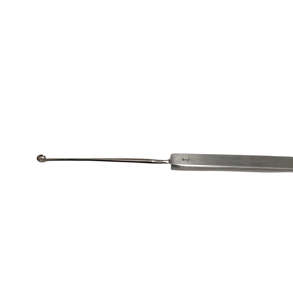 AMBLER REF 9108E Meyerhoeffer chalazion curette 4 7/8'',straight, size 3, 2.5mm cup, flat handle