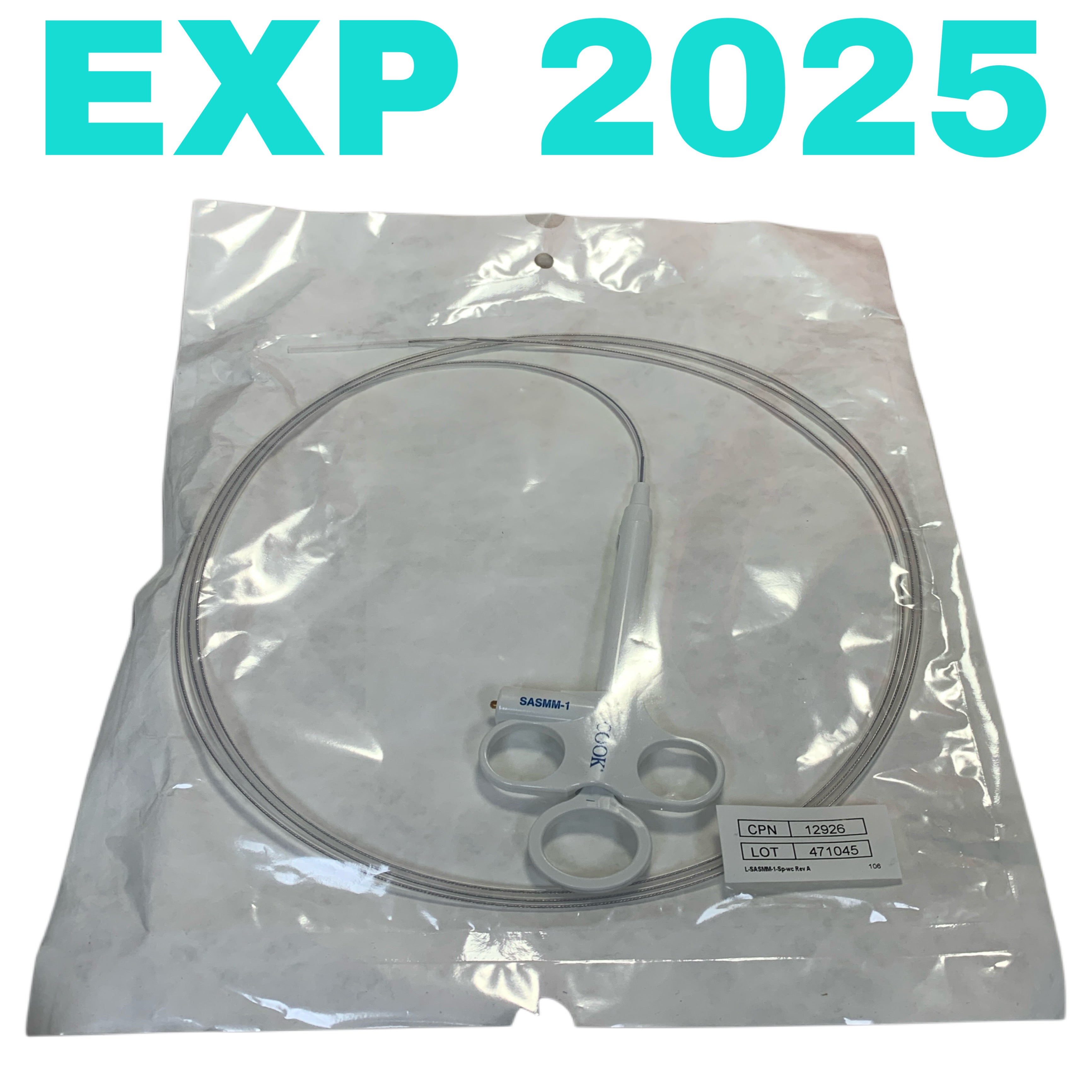 COOK MEDICAL REF SASMM-1-S / G22704 Acusnare Polypectomy Snare Soft 2.8mm 240cm Exp.2025/09