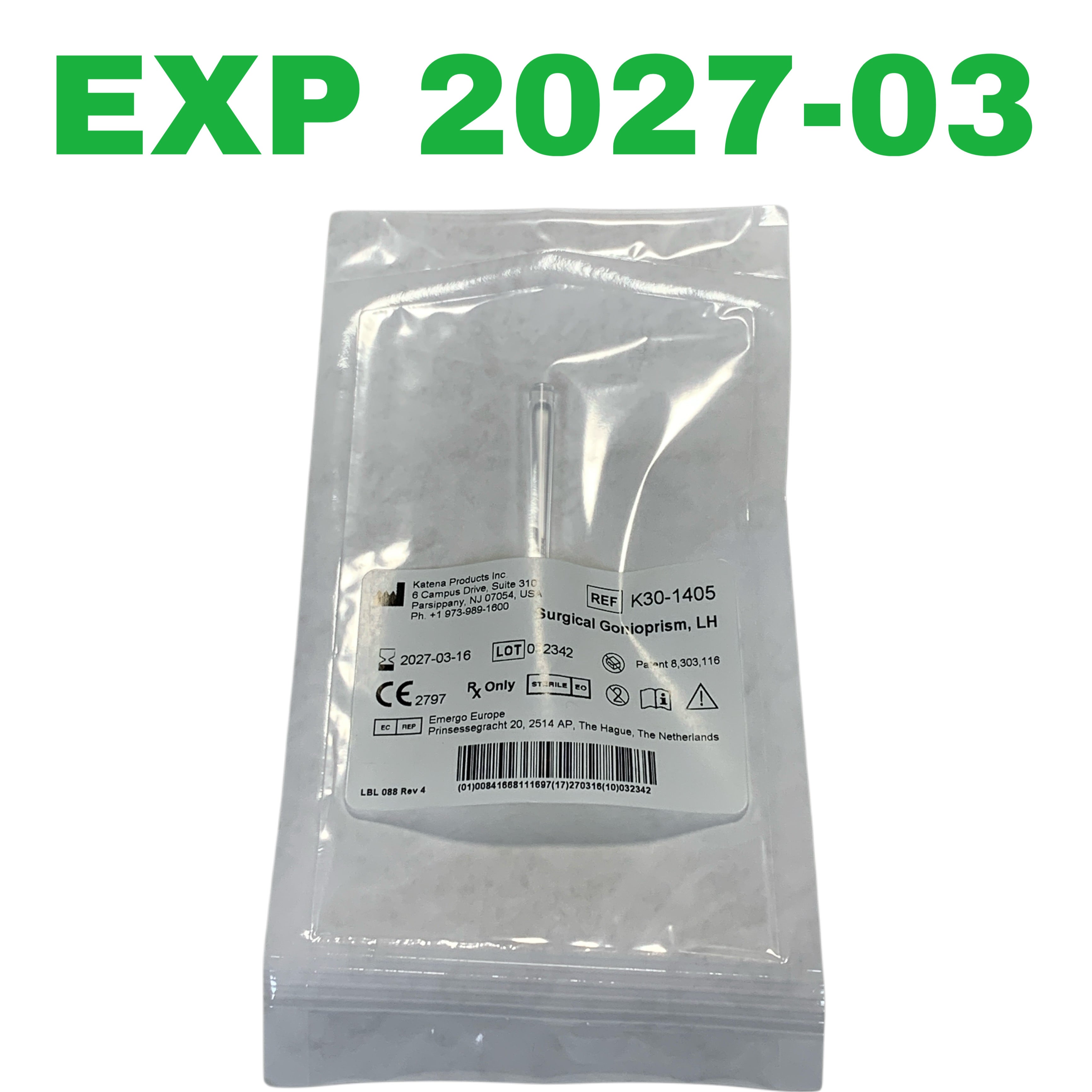 KATENA REF K30-1405 Surgical Gonioprism LH, Exp.2027/03