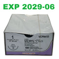 ETHICON REF VCP841D Coated VICRYL Plus Antibacterial Suture, Size 1, CT-1 Needle 18'', Box of 12, Exp.2029/06