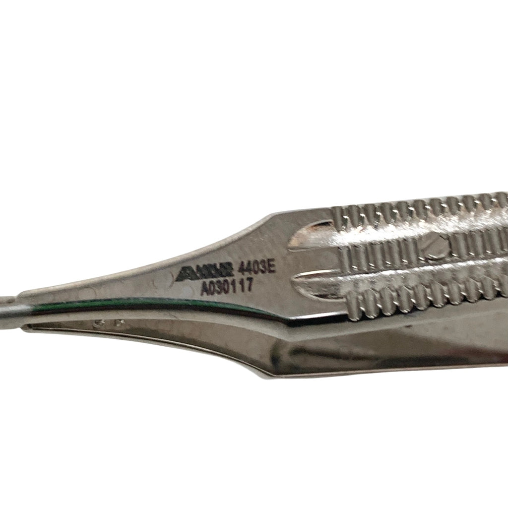 AMBLER REF 4403E Castroviejo needle holder 5 1/8'',delicate, straight, 9.0mm jaws, wide flat handle, with lock