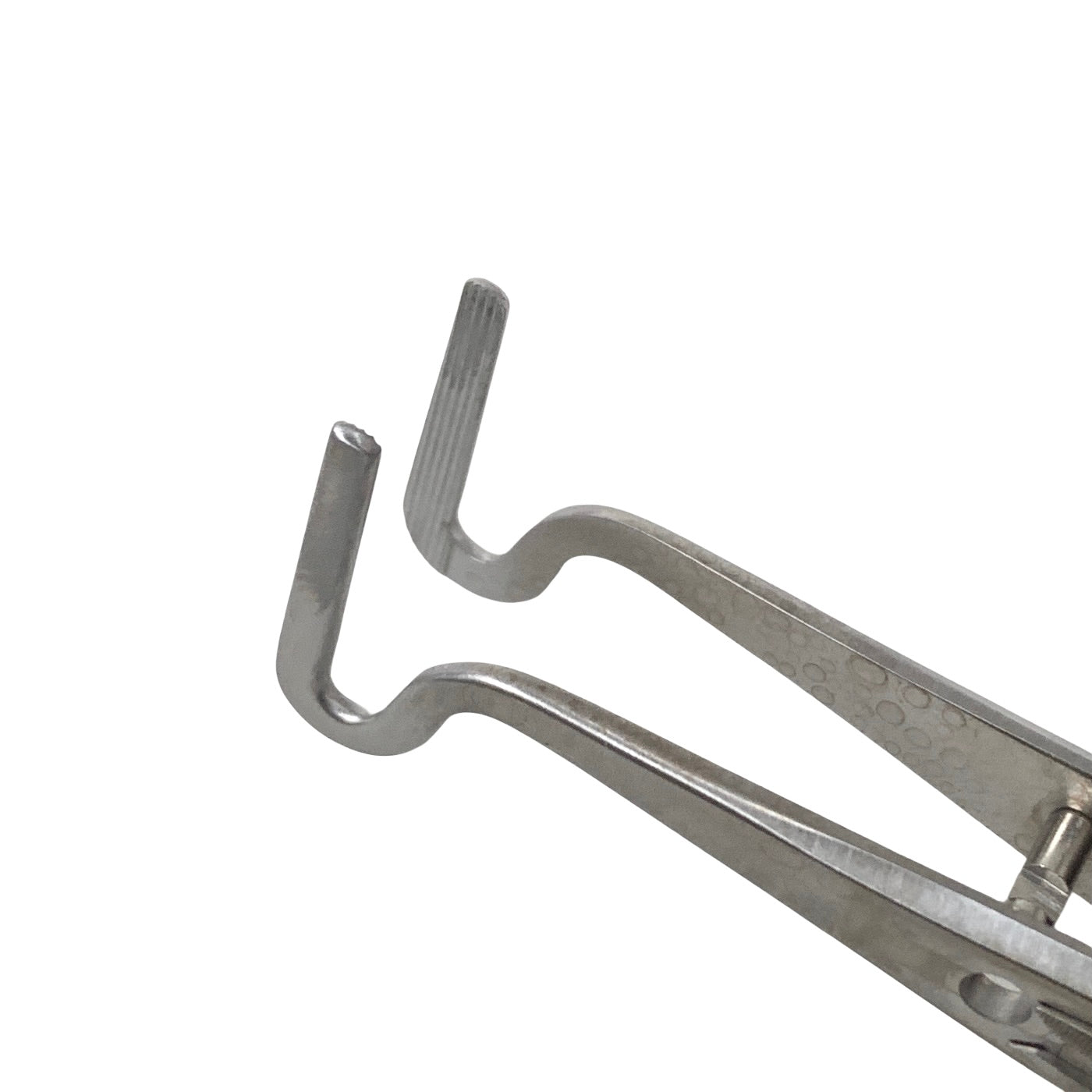 AMBLER REF 2329E Berke ptosis clamp forceps 3 7/8''with slide lock, curved around shafts, 20.0mm jaws with longitudinal serrations
