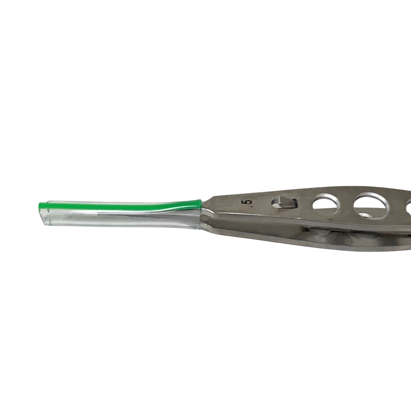 AMBLER REF 9542E Stern-Castroviejo fixation forceps 4 3/8'',0.5mm 1x2 teeth, with lock, flat 3-hole handle
