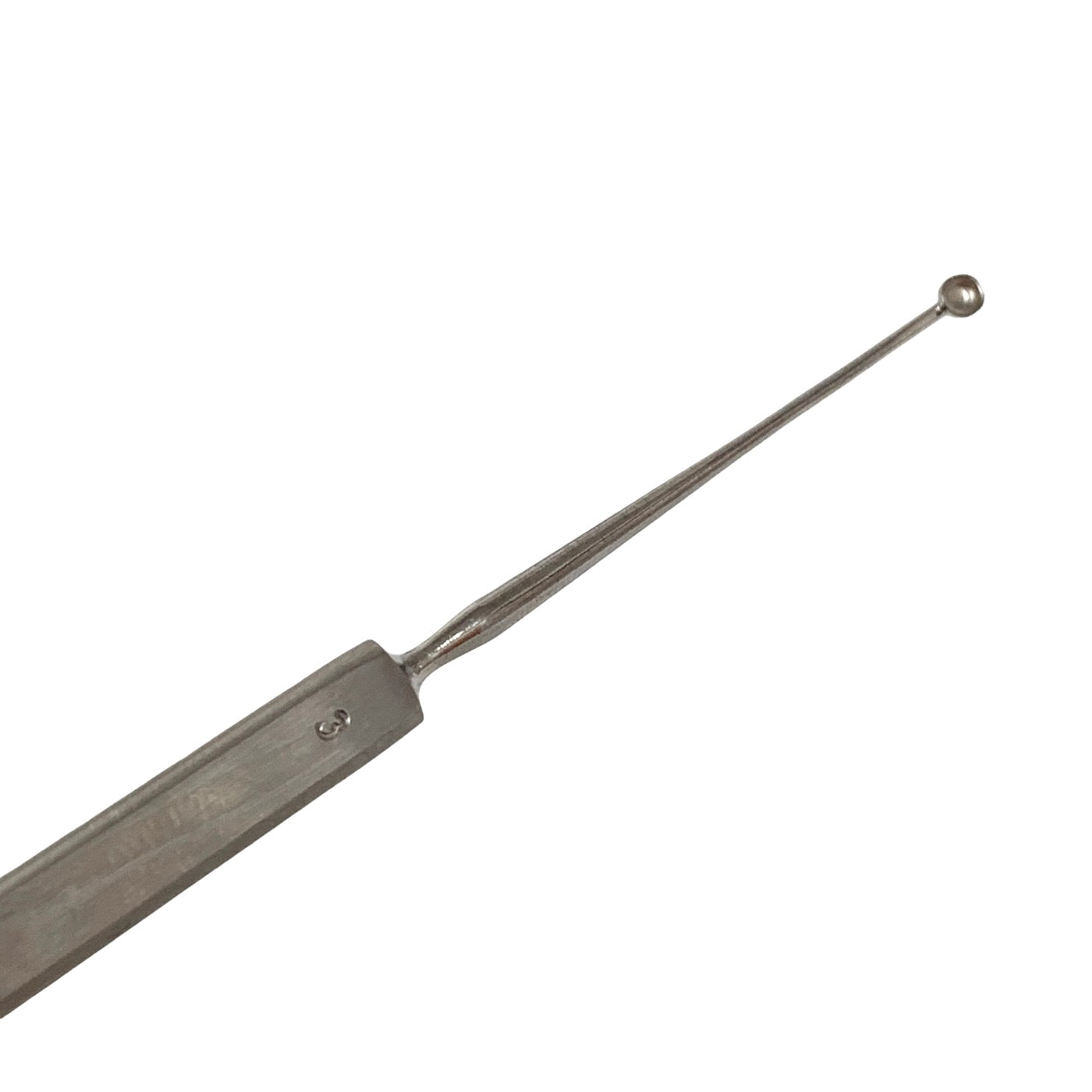 AMBLER REF 9108E Meyerhoeffer chalazion curette 4 7/8'',straight, size 3, 2.5mm cup, flat handle
