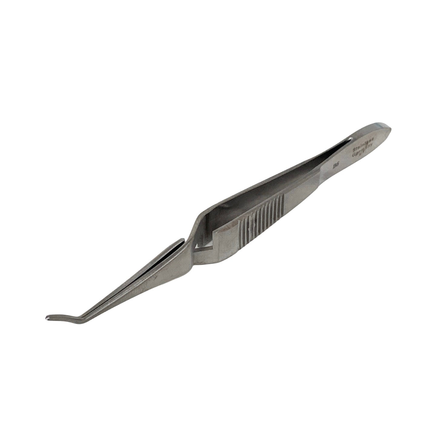AMBLER REF 2557E Scleral plug forceps 4 1/8'',vaulted shafts, 3.5mm jaw spread
