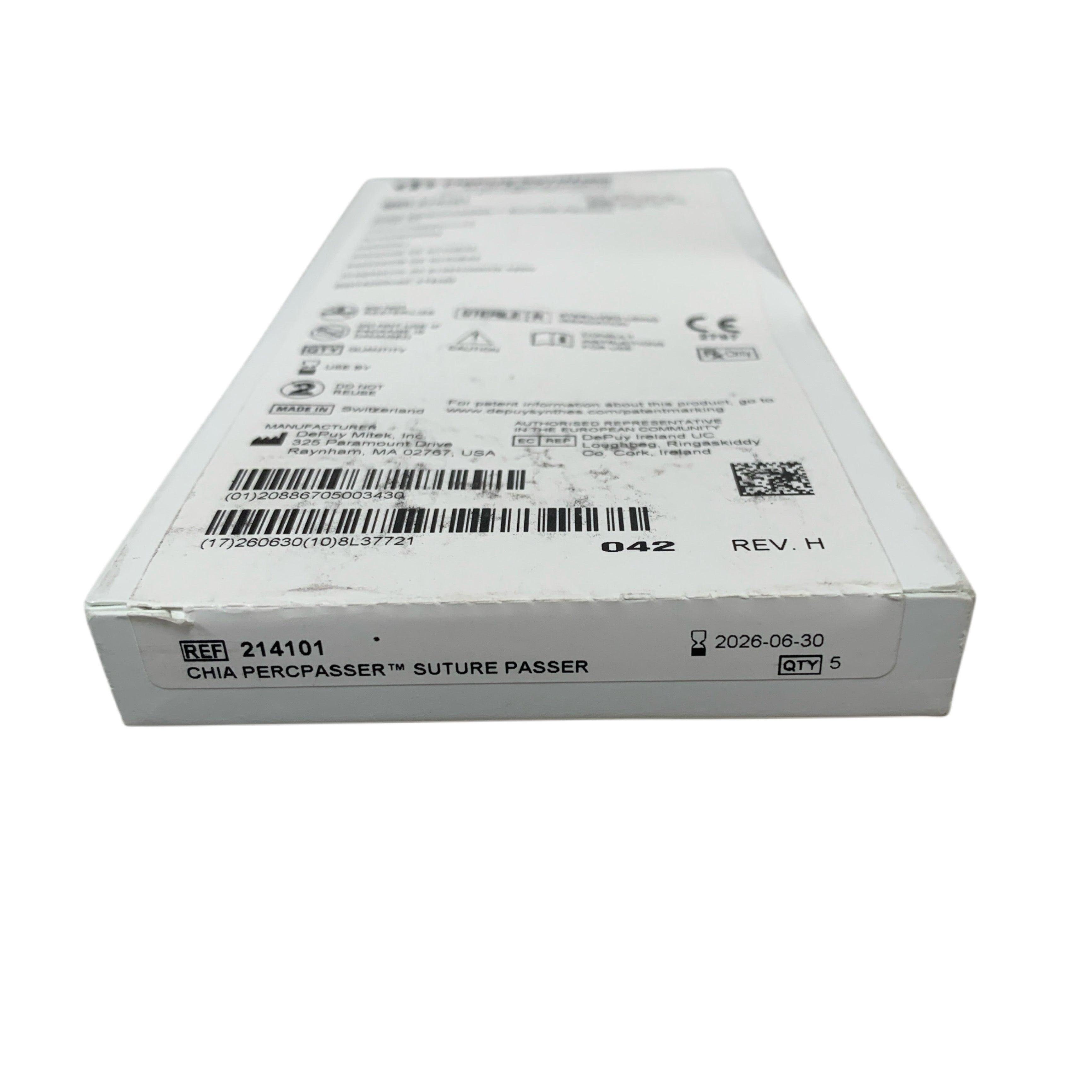 DEPUY SYNTHES REF 214101 CHIA PERCPASSER Suture Passer Box of 5 Exp 2026 06