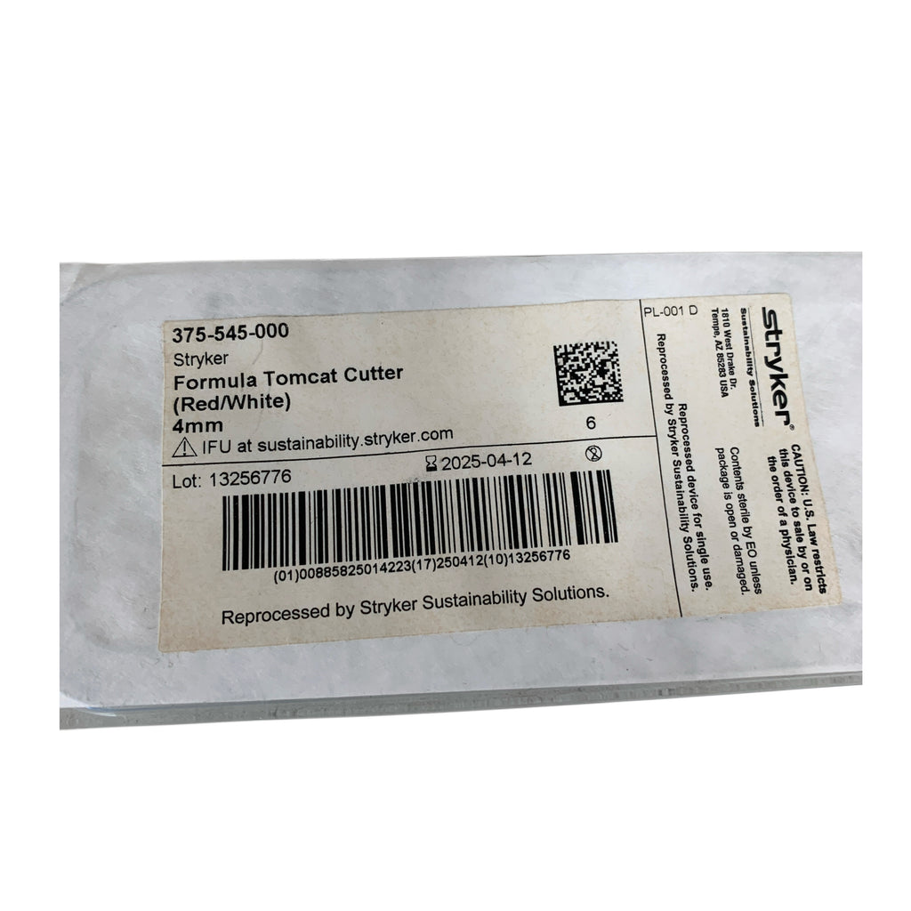 STRYKER REF 375-545-000 Formula Tomcat Cutter Red White 4mm Exp 2025 04