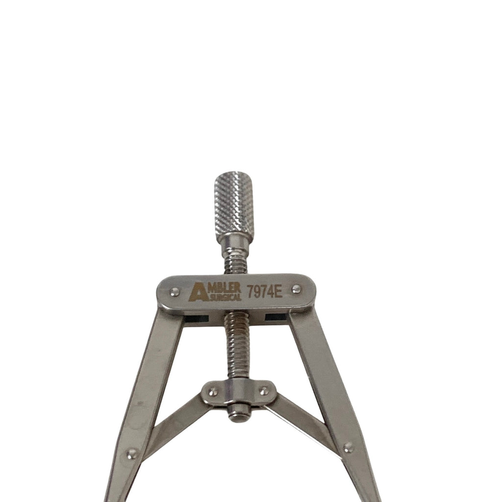 AMBLER REF 7974E Lieberman lid speculum 3'', adult size, 15.0mm open K-wire blades, nasal approach, adjustable thumb-screw tension