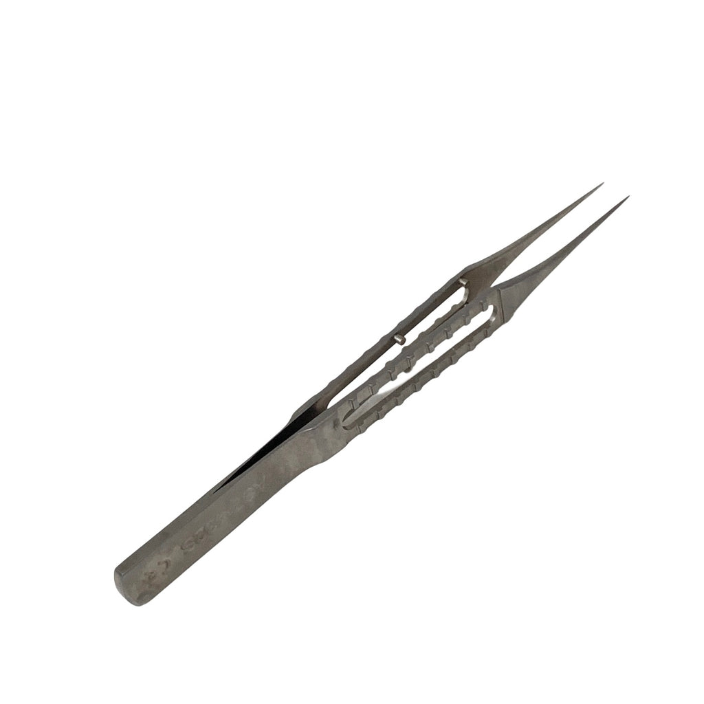 AURORA REF AS7-432S McPherson Straight Tying Forceps, 5mm Tying Platform, Long Handle, 115mm, Stainless Steel