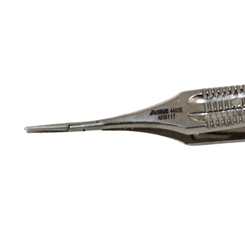 AMBLER REF 4403E Castroviejo needle holder 5 1/8'',delicate, straight, 9.0mm jaws, wide flat handle, with lock