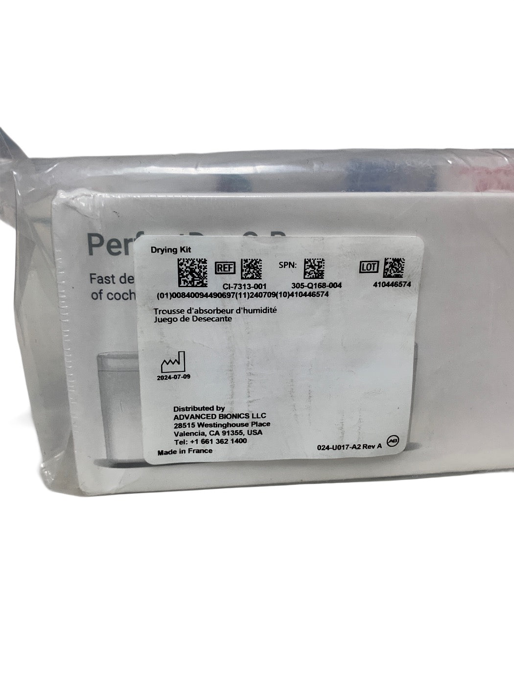 ADVANCED BIONICS CI-7313-001 PERFECTDRY Q.R. DRYING KIT