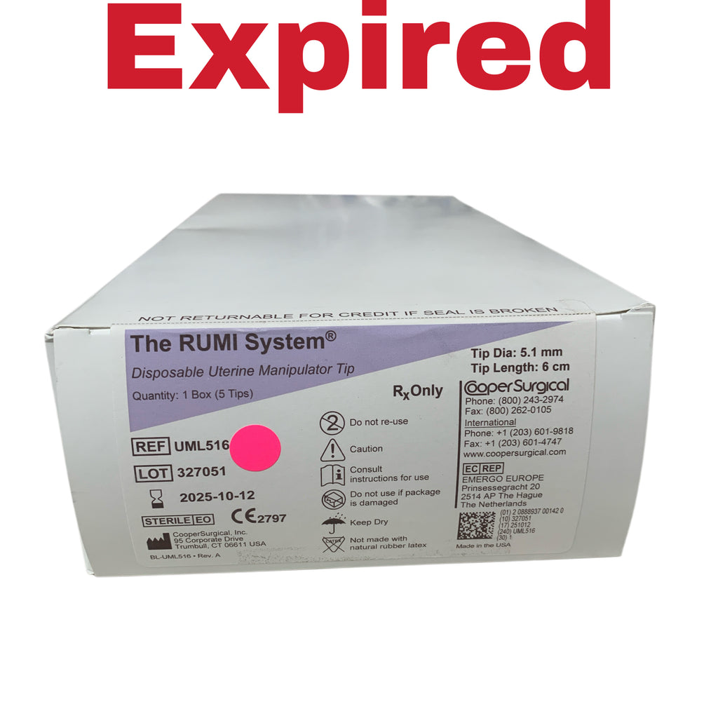 COOPER SURGICAL REF UML516 The RUMI System Disposable Uterine Manipulator Tip 5.1mm x 6cm, Exp.2025/10