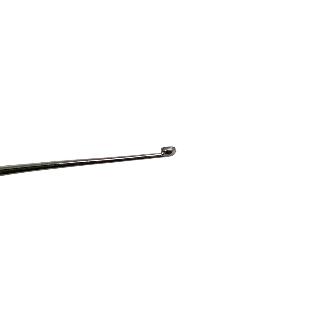 AMBLER REF 9107E Meyerhoeffer chalazion curette 4 7/8'',straight, size 2, 2.0mm cup, flat handle