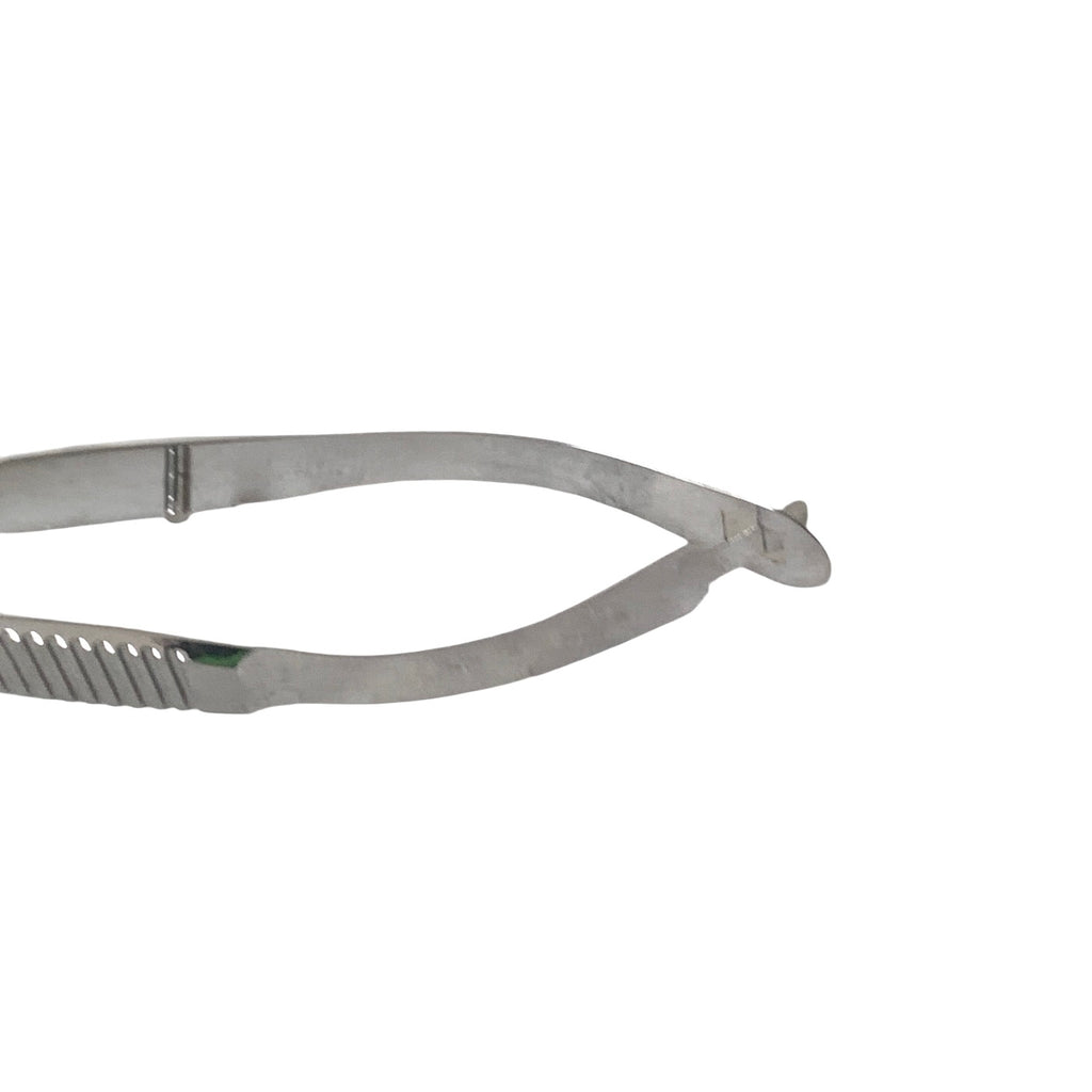AMBLER REF 5677E Vannas capsulotomy scissors 3 3/8'',curved 6.0mm blades, sharp tips, flat handle