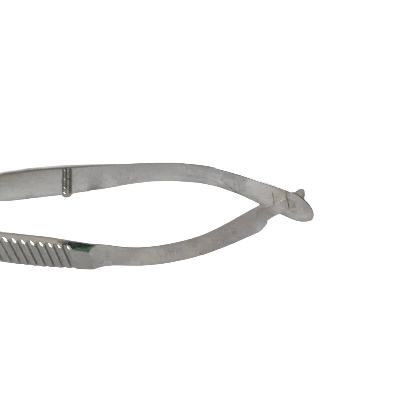 AMBLER REF 5677E Vannas capsulotomy scissors 3 3/8'',curved 6.0mm blades, sharp tips, flat handle