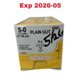 ETHICON REF 658G Plain Gut Suture 5-0 18" P-2 Reverse Cutting Needle Box of 12, Exp.2026/05