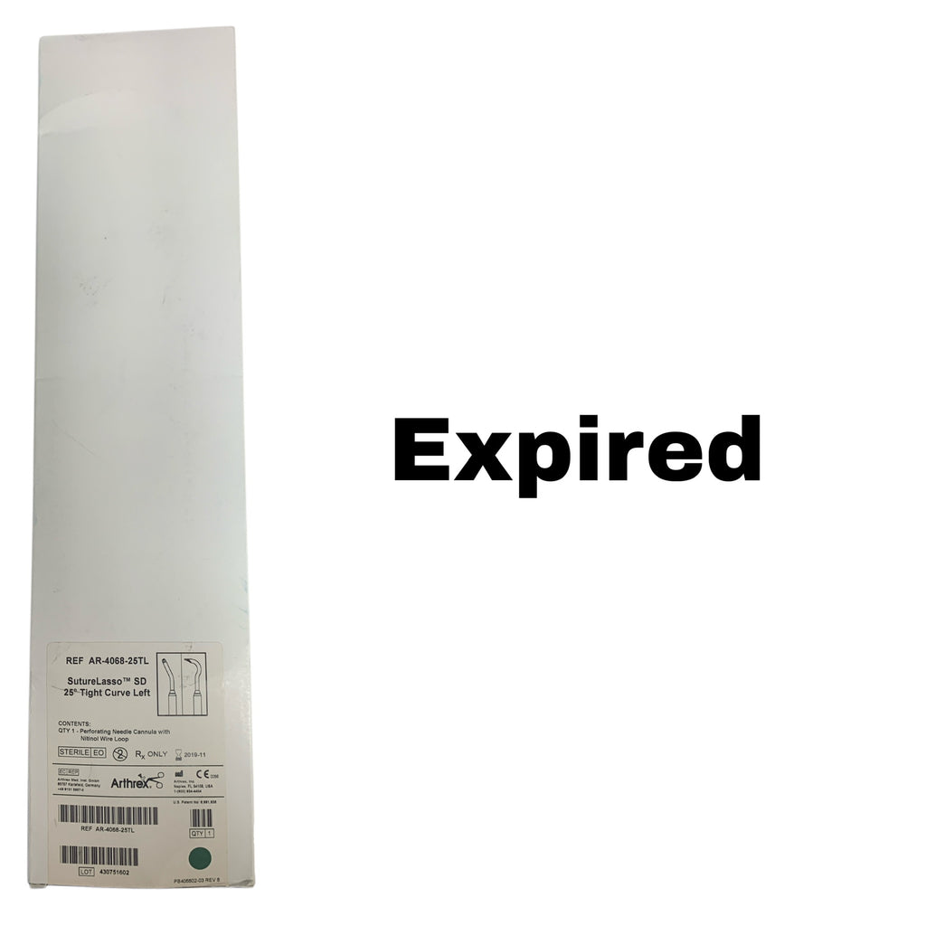 ARTHREX AR-4068-25TL SutureLasso SD 25 Degree Tight Curve Left EXP 2019 11
