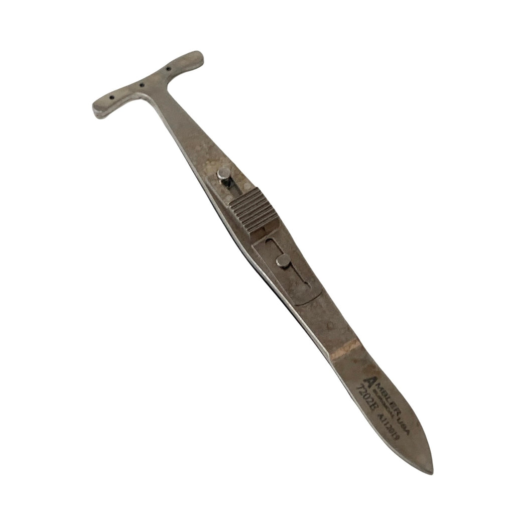 AMBLER REF 7202E Mueller/Putterman-type muscle forceps and clamp 3 3/4in concave 22.0mm jaws with 6 pins
