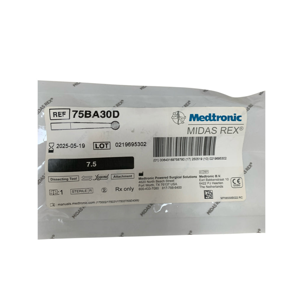 MEDTRONIC MIDAS REX 75BA30D Legend Dissecting Tool Attachment 7.5 Exp 2025 05