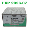 ETHICON REF 628H Ethilon 2-0 Nylon Non-Absorbable Surgical Sutures 30", Box of 36, Exp.2026/07
