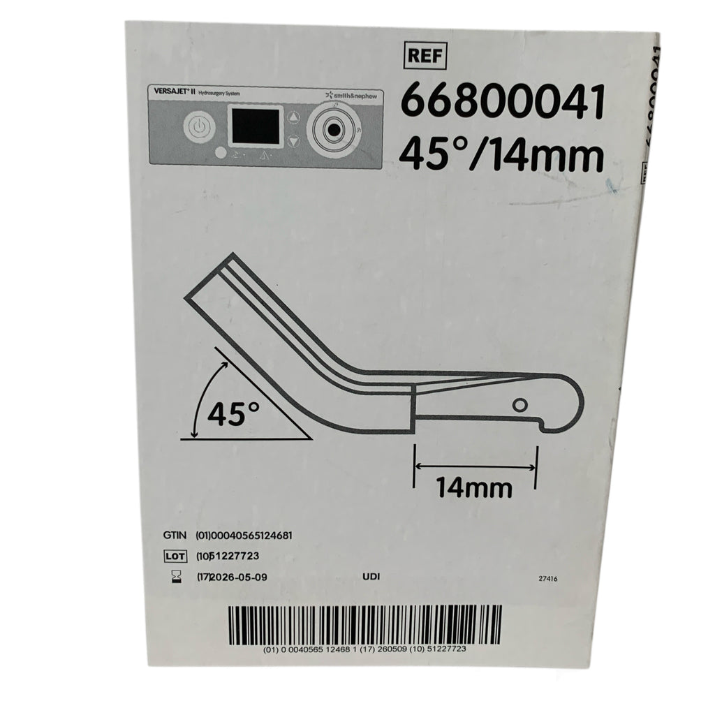SMITH & NEPHEW REF 66800041 Versajet II Exact Hydrosurgery System Handpiece 45 Degree 14mm Exp 2026 05
