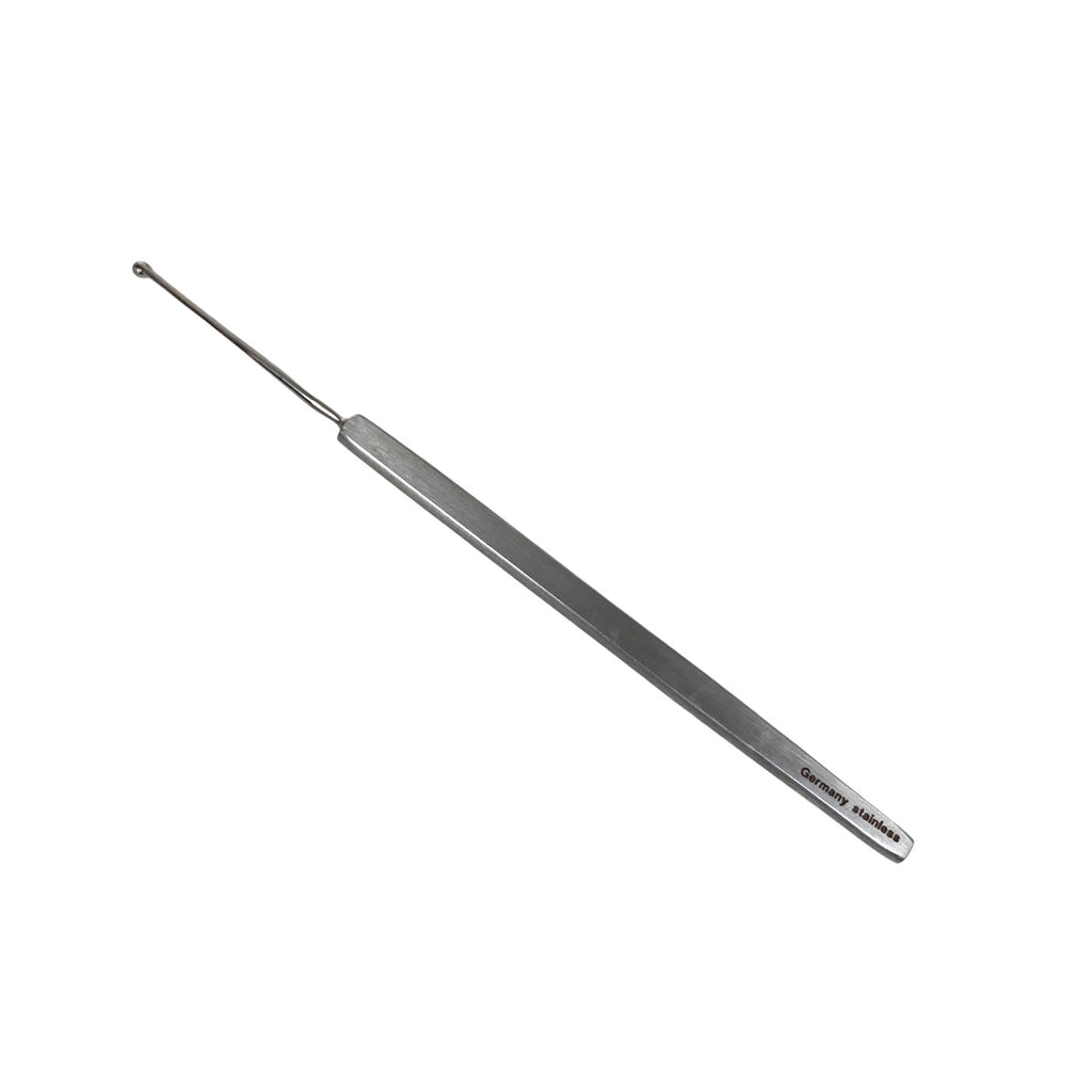 AMBLER REF 9108E Meyerhoeffer chalazion curette 4 7/8'',straight, size 3, 2.5mm cup, flat handle