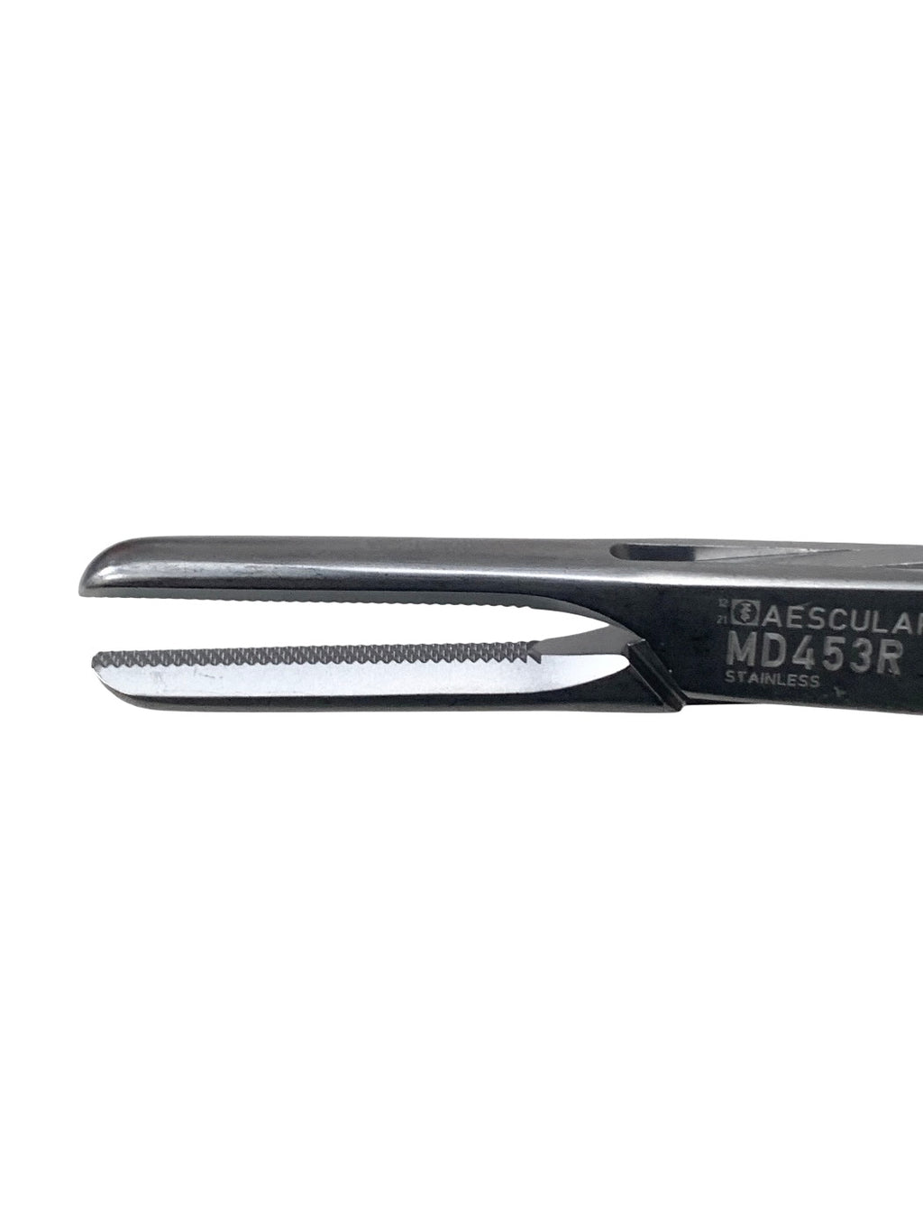 AESCULAP REF MD453R Tubing Clamp, straight, 190 mm (7 1/2"), serrated