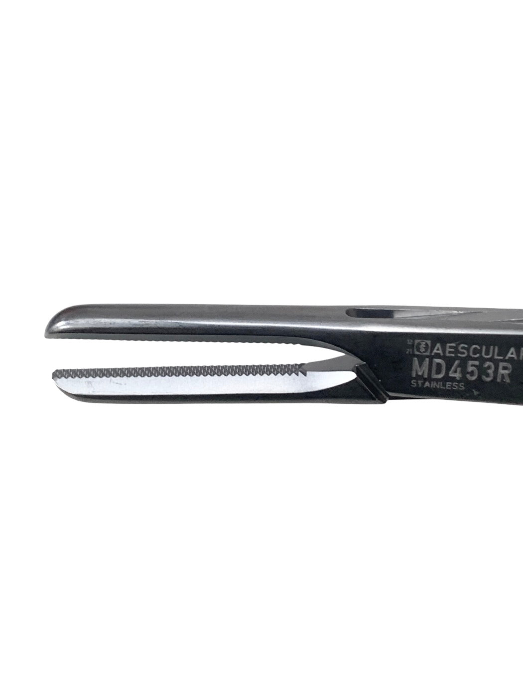 AESCULAP REF MD453R Tubing Clamp, straight, 190 mm (7 1/2"), serrated