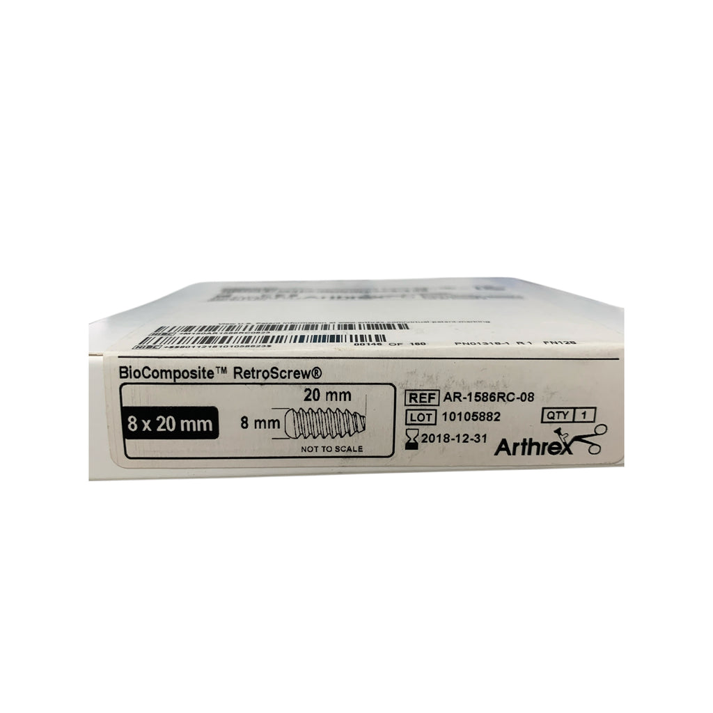ARTHREX AR-1586RC-08 BioComposite RetroScrew 8 x 20 mm Exp 2018 12