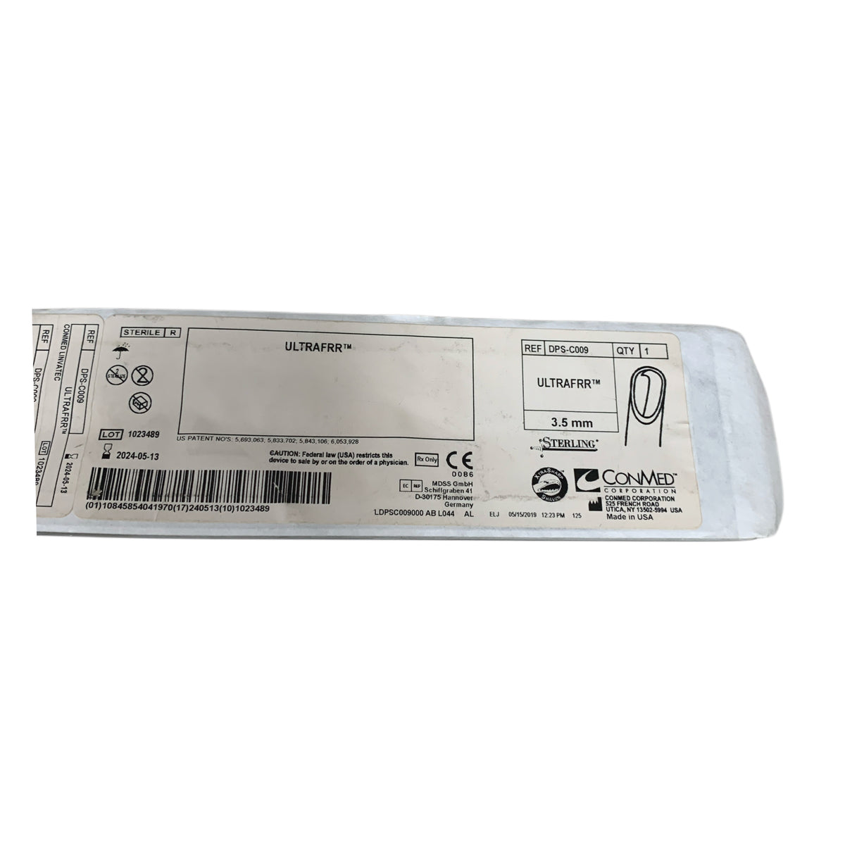 CONMED DPS-C009 ULTRAFRR 3.5 mm Shaver Blade EXP 2024 05