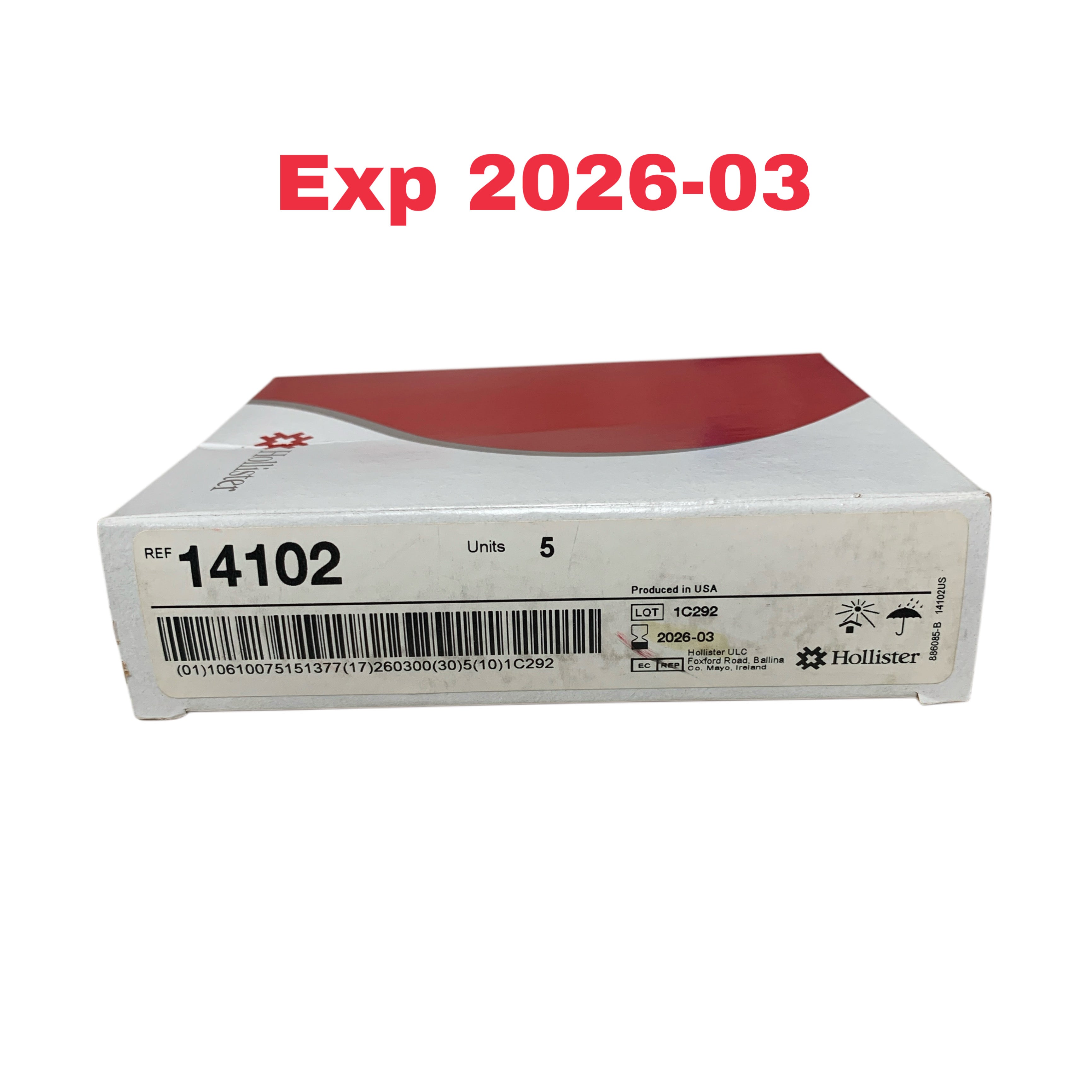 HOLLISTER INC. REF 14102 New Image FormaFlex Skin Barrier Floating Flange and Tape 1-3/4" (44mm) Box of 5, Exp.2026/03