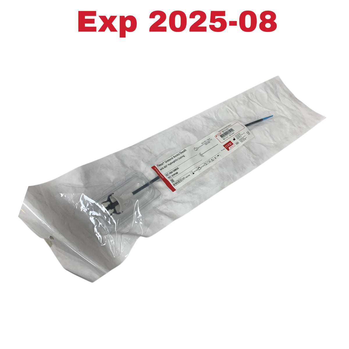 COOK MEDICAL FUS-120035 G19168 Flexor Ureteral Access Sheath with AQ Hydrophilic Coating ID 12Fr 35cm OD 14Fr Exp 2025 08