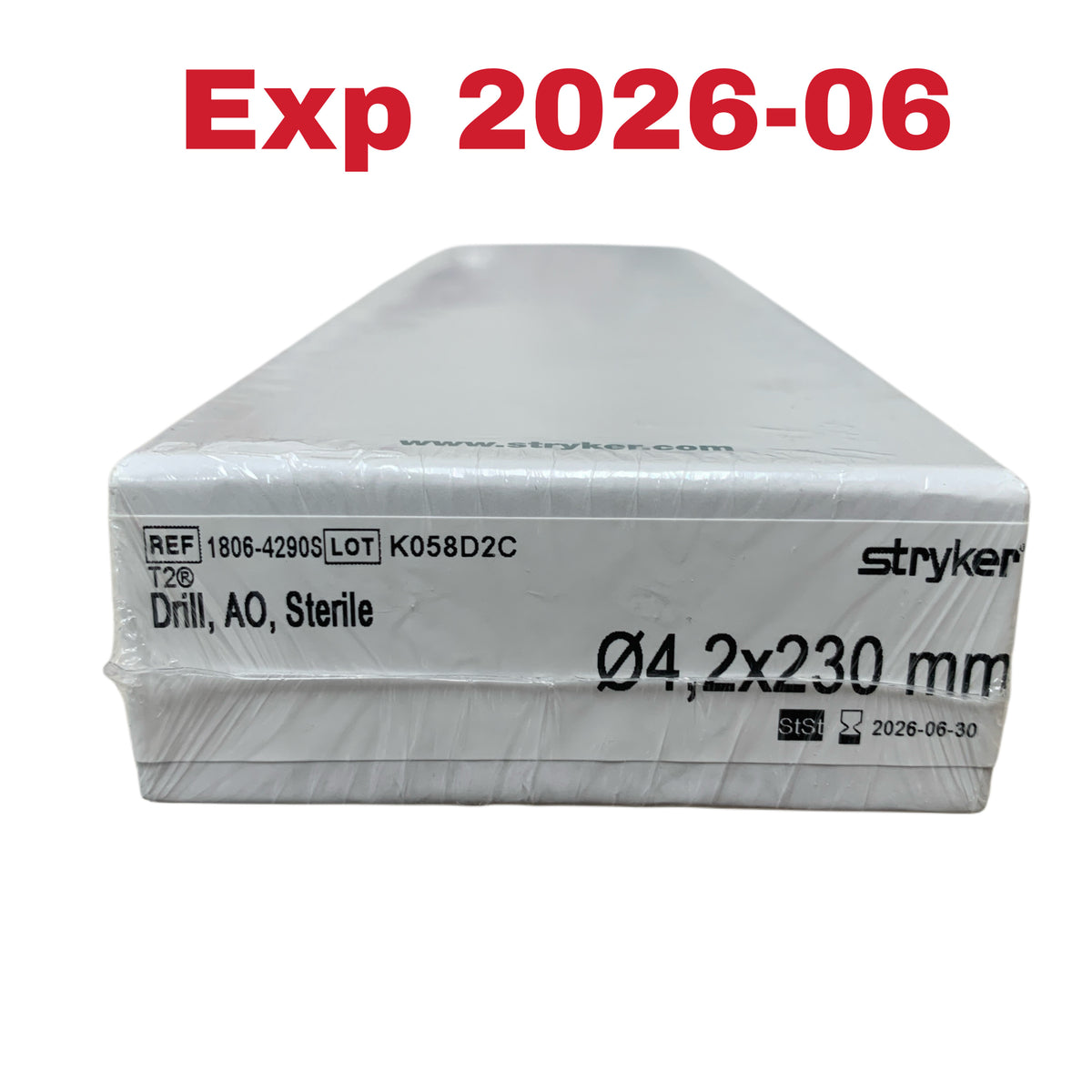 STRYKER 1806-4290S T2 Drill AO Sterile 4,2x230 mm Exp 2026 06