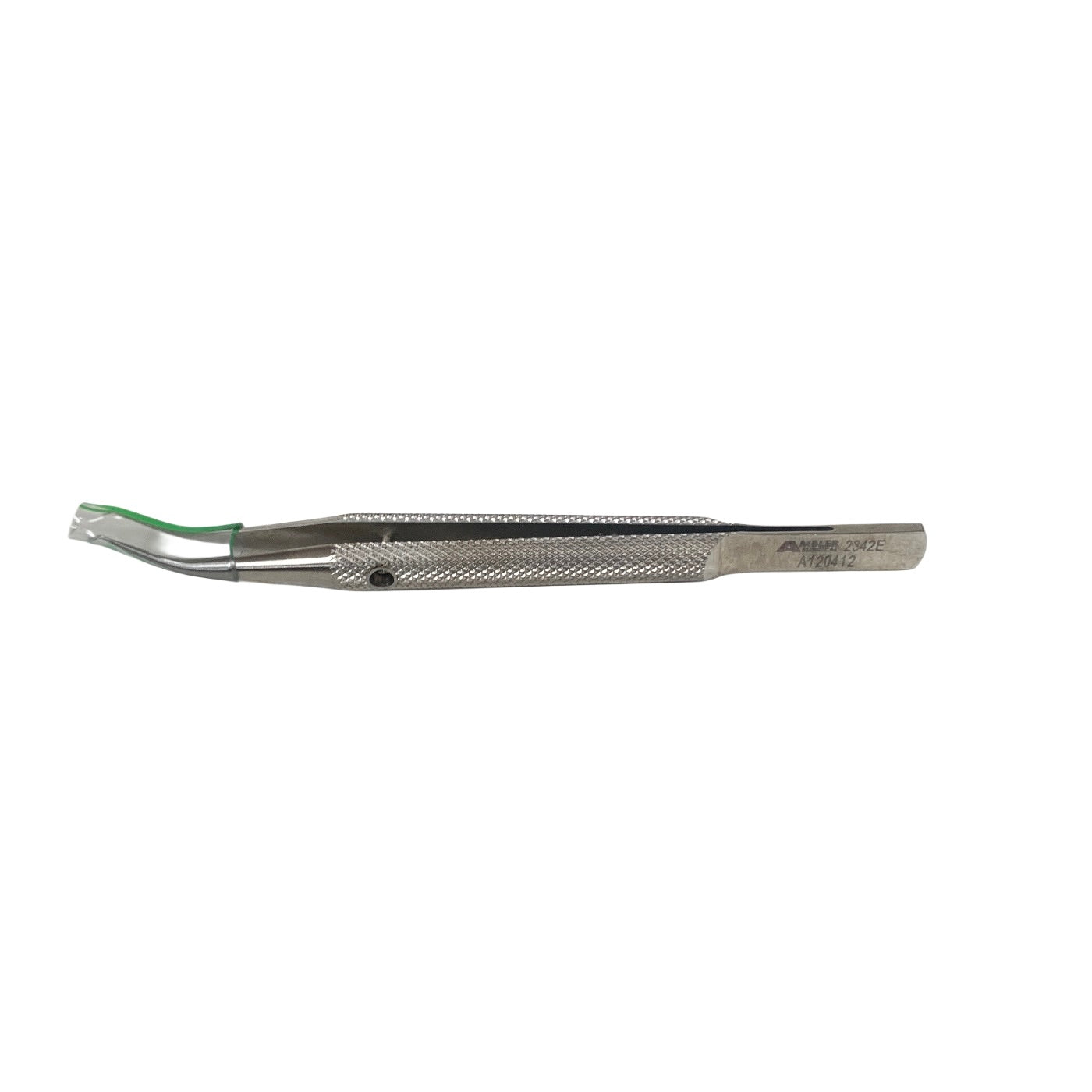 AMBLER REF 2485E Bonaccolto utility forceps 4 3/8'',straight shafts with 1.2 x 16.0mm jaws, serrated tips, narrow handle