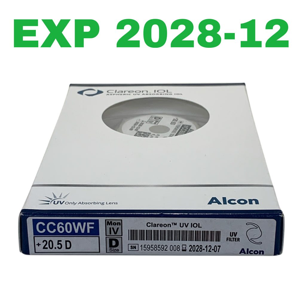 ALCON REF CC60WF Clareon UV Intraocular Lens IOL +20.5 D, Exp.2028/12