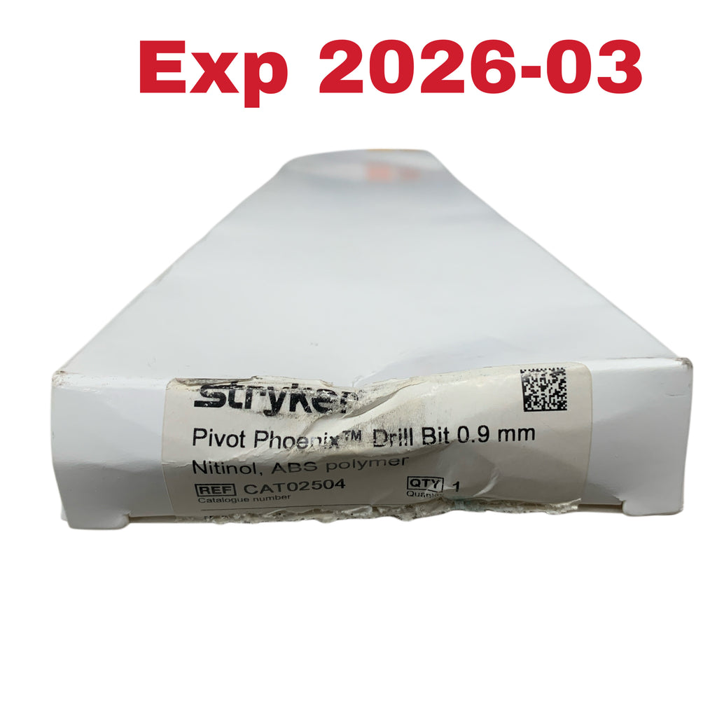 STRYKER REF CAT02504 Pivot Phoenix Drill Bit Nitinol ABS polymer 0.9 mm Exp 2026 03