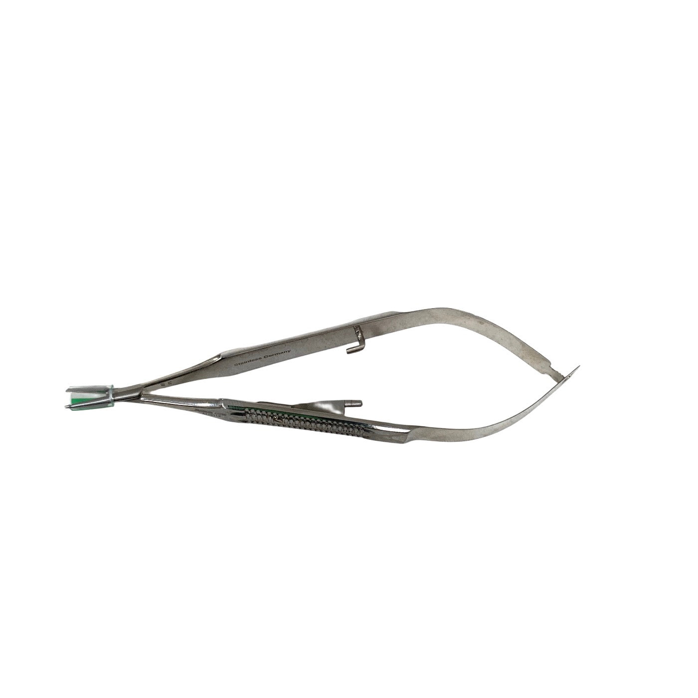 AMBLER REF 4403E Castroviejo needle holder 5 1/8'',delicate, straight, 9.0mm jaws, wide flat handle, with lock