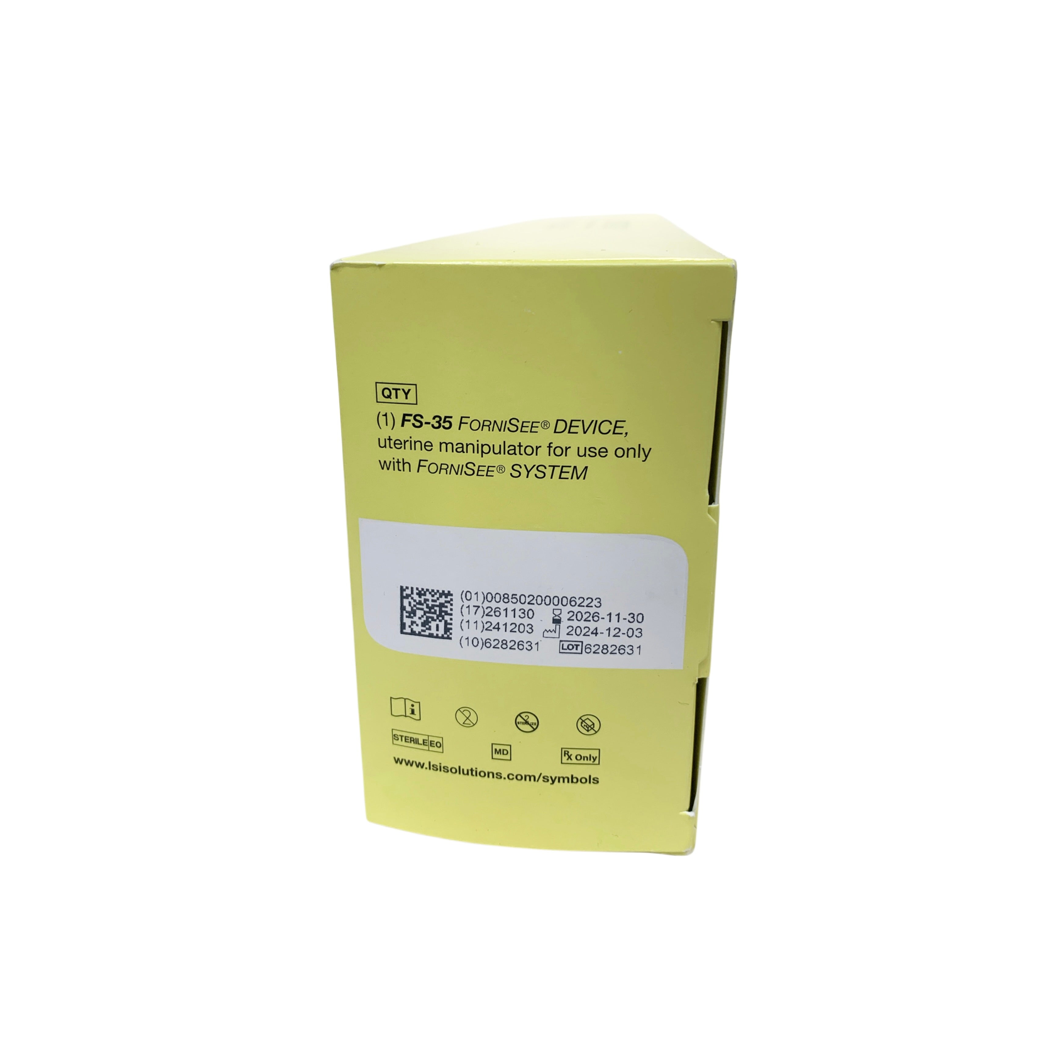 LSI SOLUTIONS REF 110035 ForniSee FS-35 Uterine Manipulator Device 35mm Cervical Cup System, Exp.2026/11
