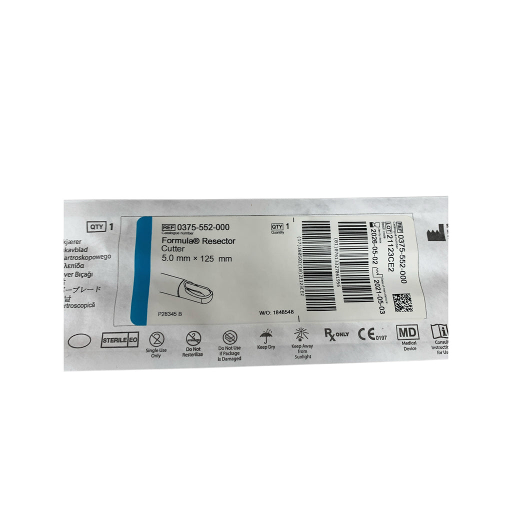 STRYKER 0375-552-000 Formula Resector Cutter 5.0 mm x 125 mm EXP 2026 05