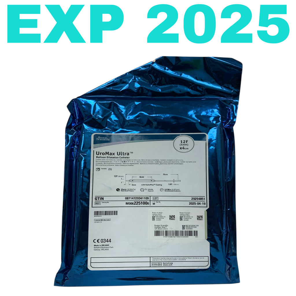 BOSTON SCIENTIFIC REF M0062251000 UroMax Ultra Balloon Dilatation Catheter 12F 4mm x 4cm Exp.2025/04