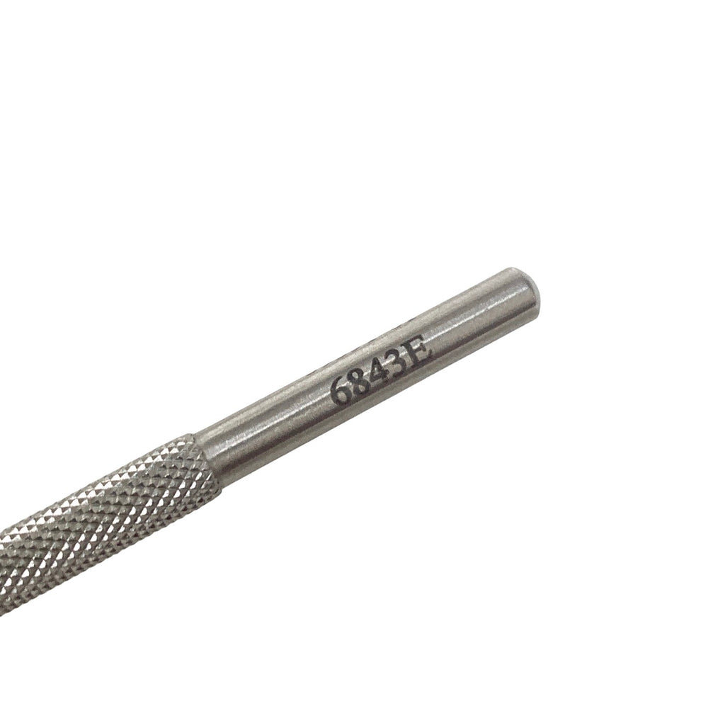 AMBLER REF 6843E Slade femtosecond laser spatula 4 1/2'', vaulted shaft, 22.0mm from bend to tip