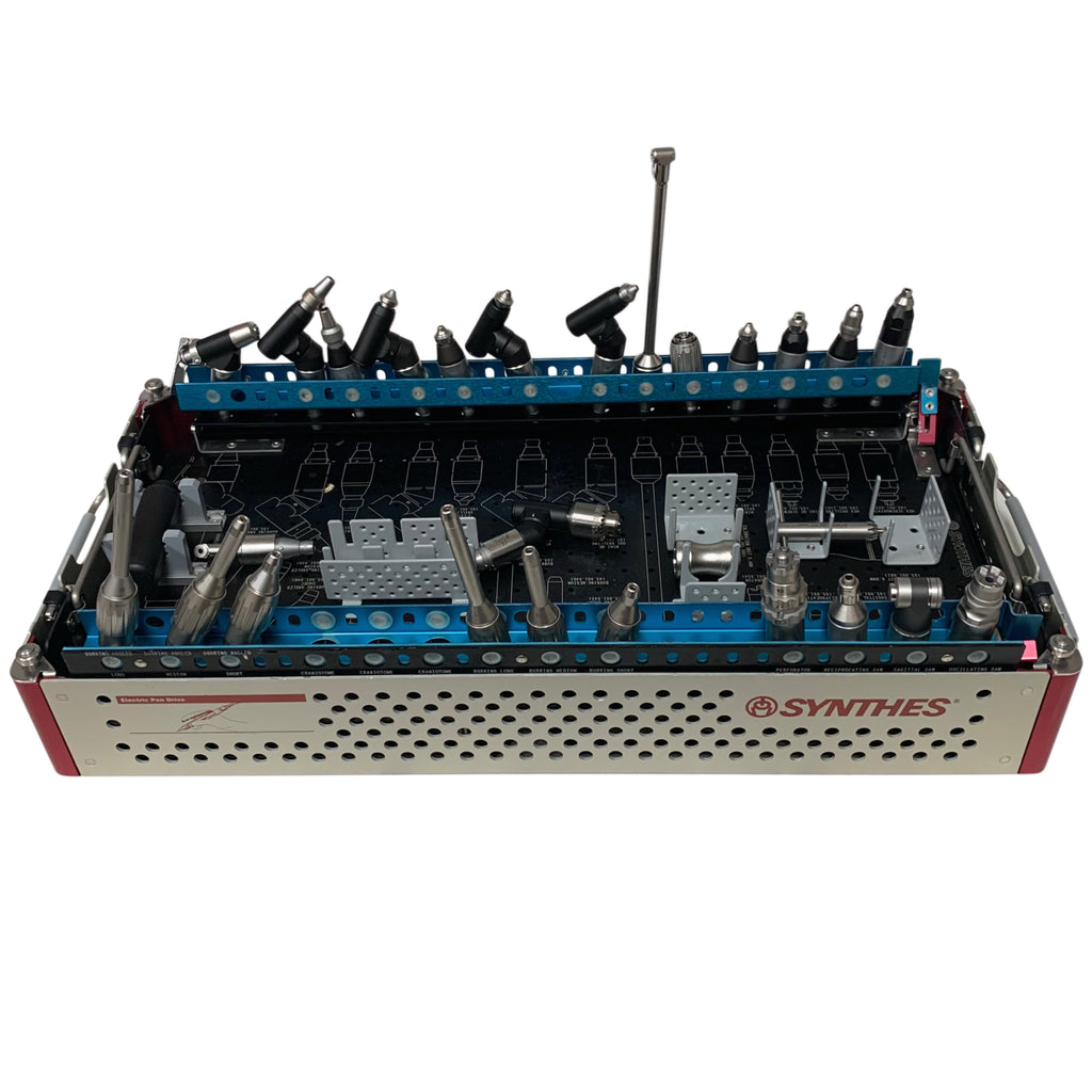 SYNTHES 05.001.000 Electric Pen Drive System Set With Handpiece, Attachments & Tray
