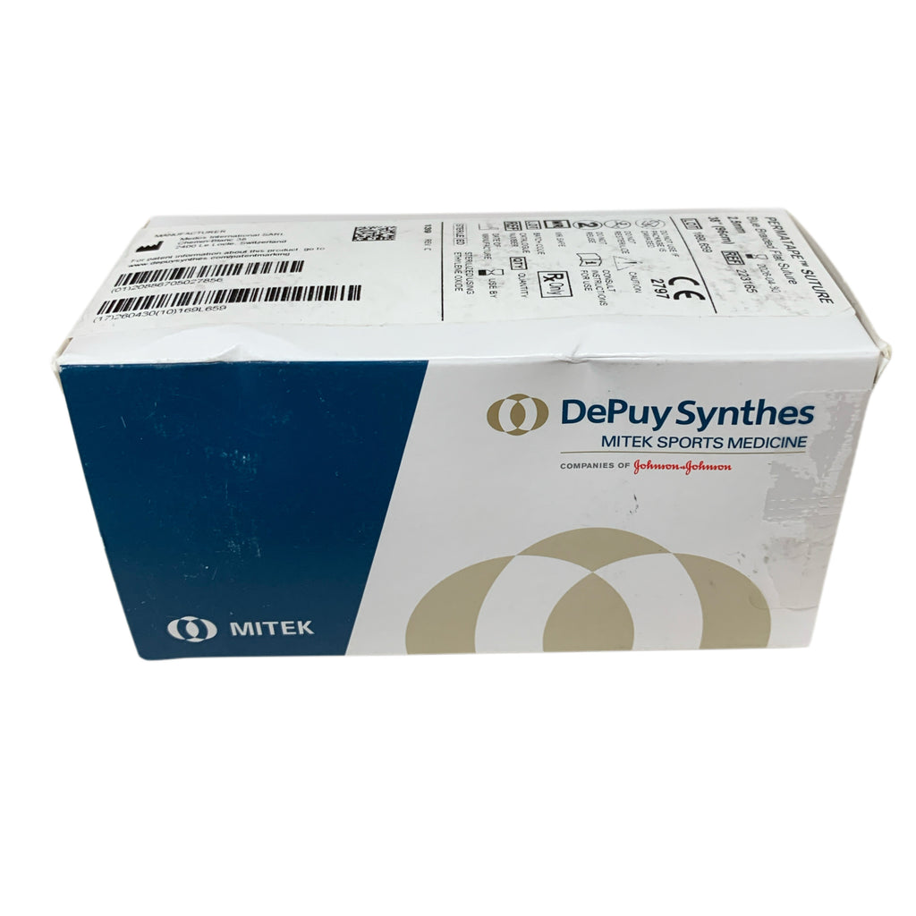 DEPUY SYNTHES 223165 Permatape Blue Braided Flat Suture 2.5mm 38in 96cm Exp 2026 04
