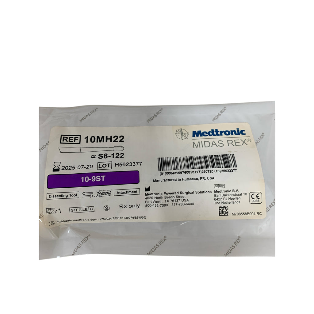 MEDTRONIC 10MH22 Midas Rex Legend Dissecting Tool Attachment 10-9ST S8-122 Exp 2025 07